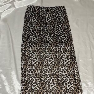Arden B leopard print skirt